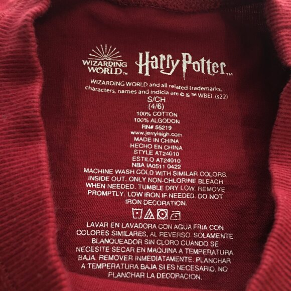 Wizarding World Harry Potter Hogwarts Spirit Jersey Size Small Gryffindor - Picture 4 of 6